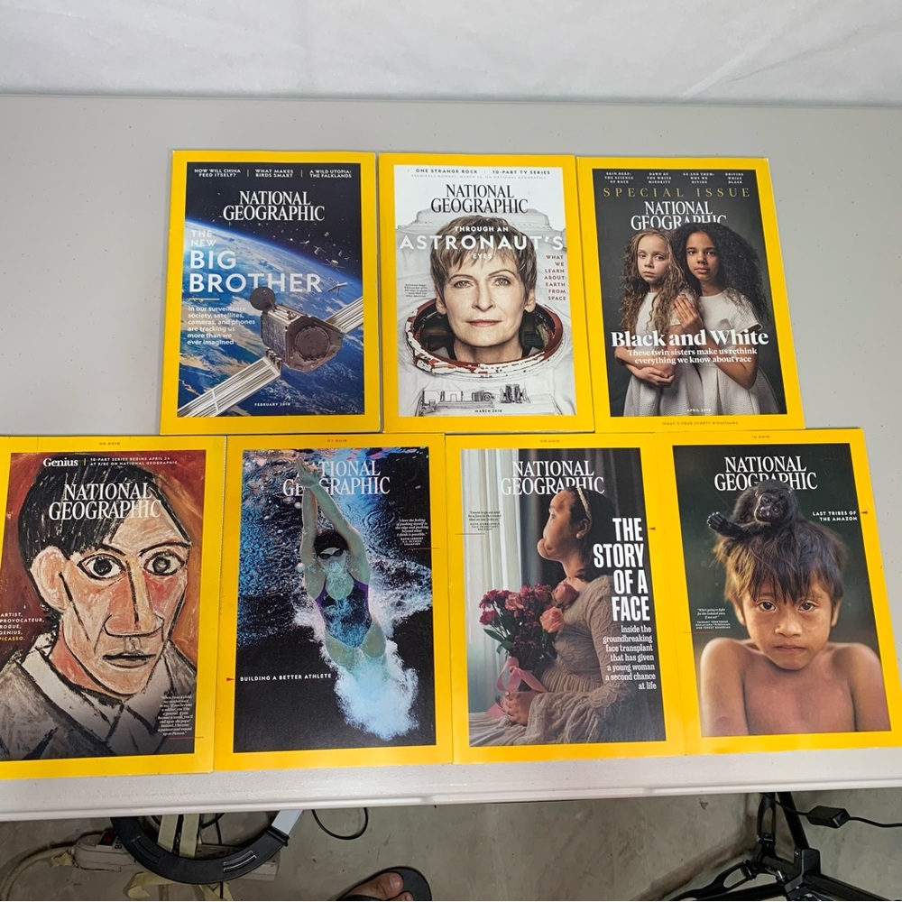 Lot of 2018 National Geographic Magazine, Circa 2018